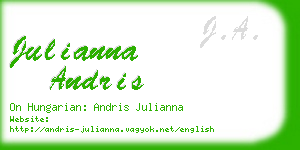julianna andris business card